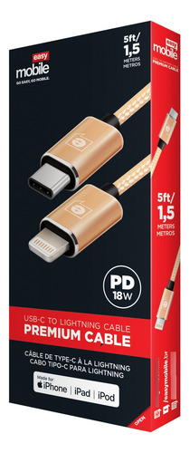 Cabo Premium Type-c Para Lightning Easy Mobile