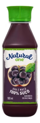 Kit 12un Suco De Uva E Maça Natural One 180ml