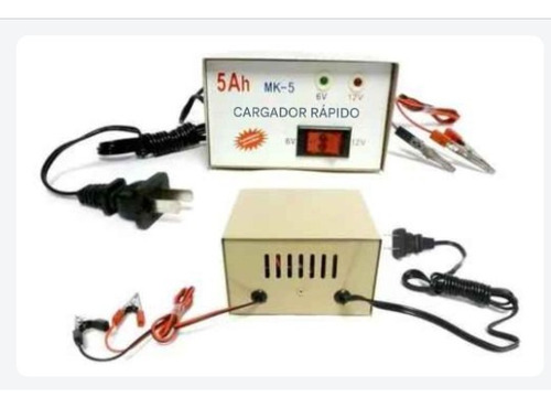 Cargador Bateria Moto Cuatri, 6v 12v De 5 Amp.