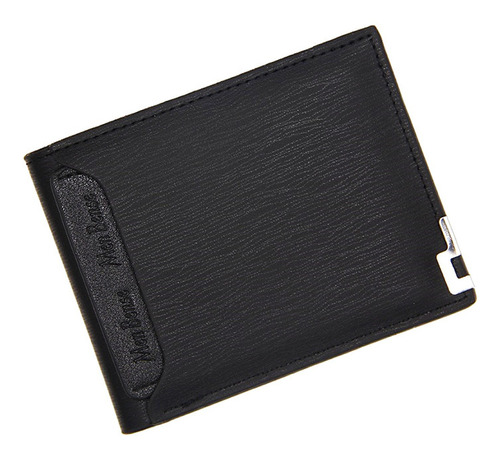 Carteira Masculina De Bolso Couro Pu Luxo + Detalhe De Metal