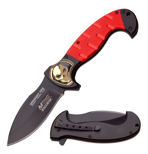 Navaja Tactica Mtech Usa Midnight Ops Roja 876rd