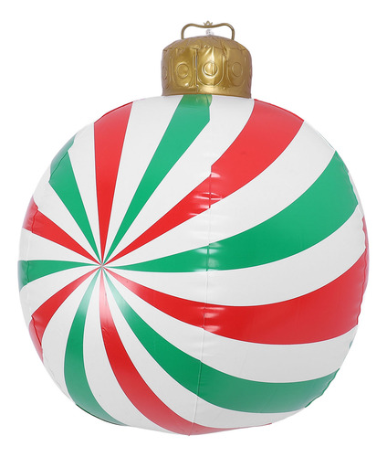 Bola Inflable De Navidad Con Forma De Caramelo De 23.62 PuLG