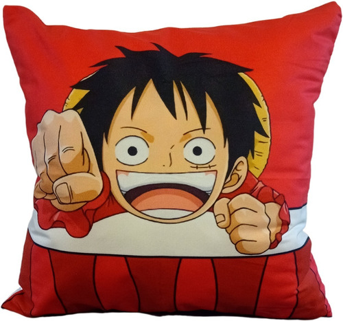 One Piece Lufy Nami Funda Felpa Para Almohada 45x45 Suave