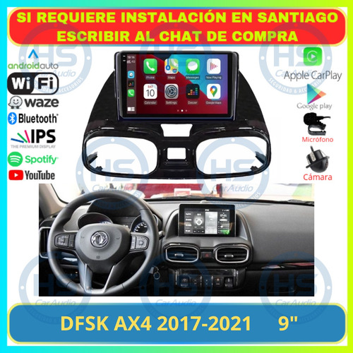 Radio 9 Pulgadas Android Auto Carplay Dfsk Ax4 2017-2021