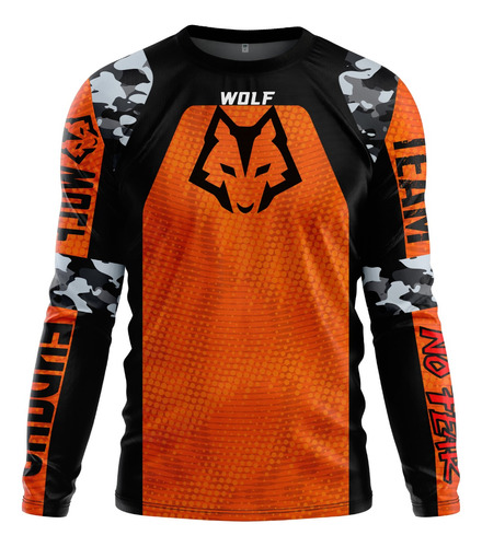 Playera Niño Motocross Wolf Racing Deportes Extremos Jersey