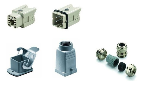 1712590000 Weidmuller Kit Conector Industrial 4 Polos 10amps Color Gris