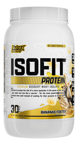 Proteina Isofit Isolada 2,3lb De Banana Nutrex No Days Off