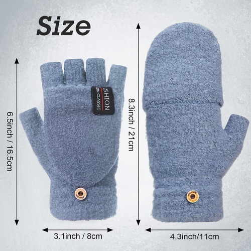 4pcs Guantes Sin Dedos De Punto Manoplas Guantes Con Tapa