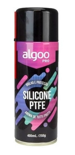 Spray Silicone Com Ptfe Algoo Pro Brilho Proteção 400ml Bike