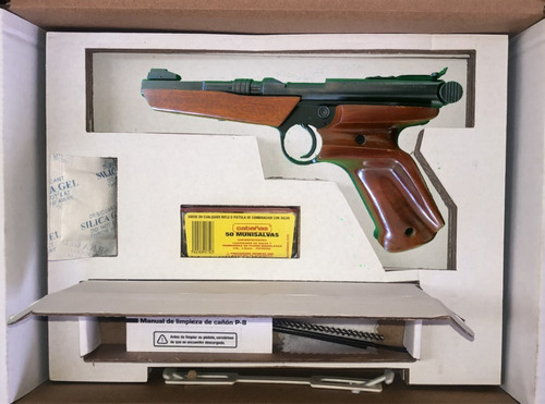 Kit Pistola Deportiva Madera R2 + 50 Munisalva Cabañas P8