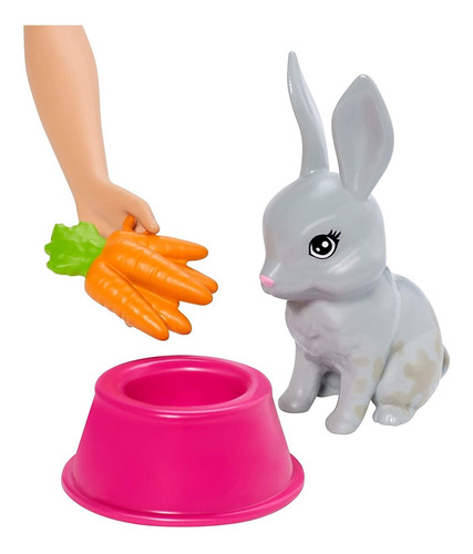 Barbie Play N Wash Pets - Juego De Mascotas Con Muñeca Rubia