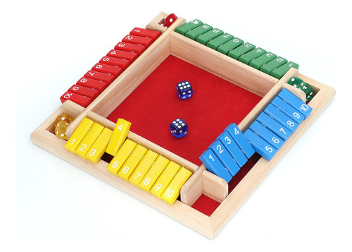 Juego De Mesa De Dados Matemáticos De Madera Para Casa, Pub,