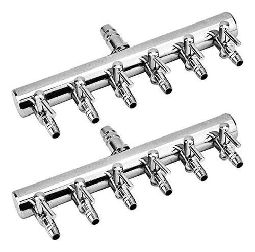 2x Divisor De Fluxo De Ar De Aquário Válvula De Controle De