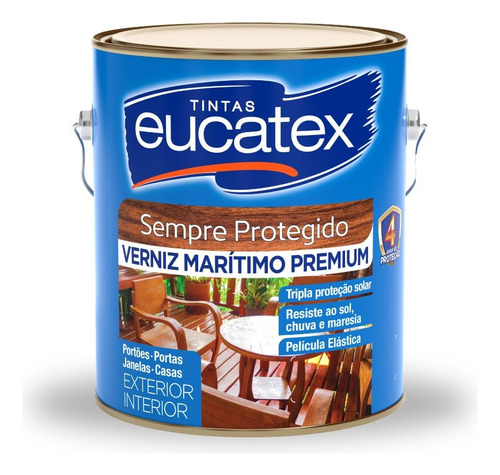 Eucatex Verniz Marítimo Brilhante Premium 3,6lts