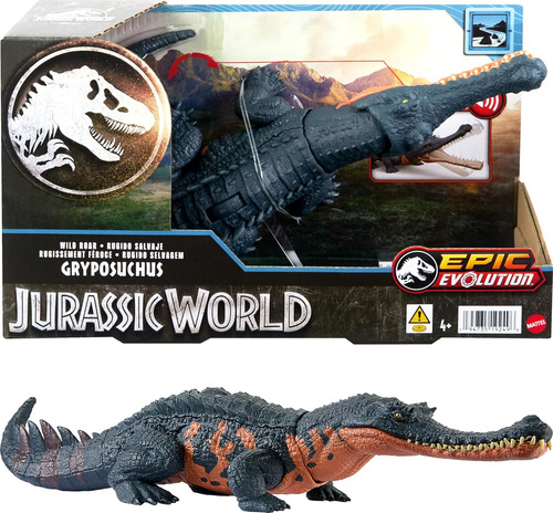 Jurassic World Gryposuchus Rugido Selvagem Mattel Htk71