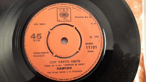 Vinilo Single De Sandro Yo Soy Gitano (y10 (Usado)