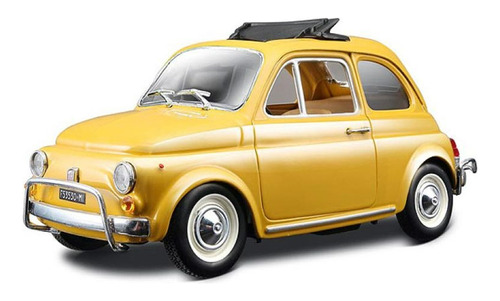 1:24 Bburago Fiat 500l (1968) Amarillo 220099y