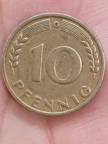 Alemania 10 Pfenning 1949 (g) Km #103