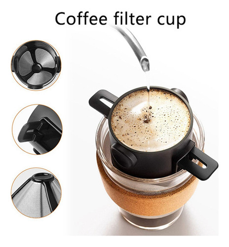 Filtro De Café De Goteo Plegable Reutilizable Coffee Dripper
