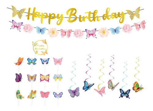 Con Temática De Mariposas De Primavera, Accesorios