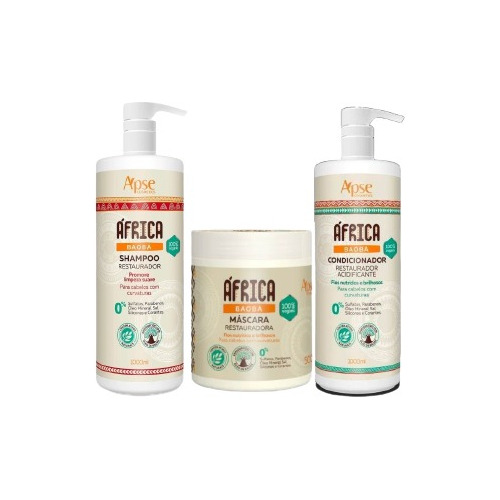 Apse- Kit África Baobá Shampoo, Condicionador E Máscara