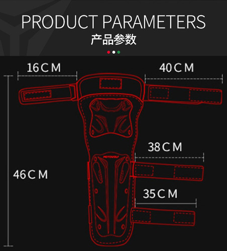 Imagen 7 de 10 de Kit Rodilleras Articuladas Protecciones Rodilla Motociclista