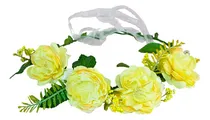 Comprar Tiara De Flores Artificiales Amarillo
