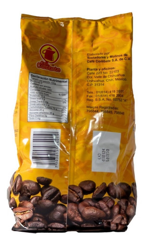 Café Comercial Combate Con 30% De Azúcar 500 G