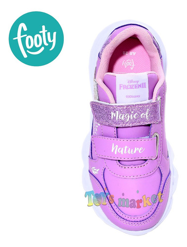 Imagen 5 de 8 de Zapatilla Con Luces Frozen Peppa Paw O Cars Disney Footy