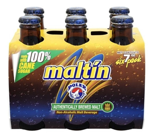 Maltin Polar 24 Botellas Típica En Venezuela Col8