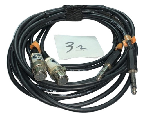 Cable 2 Plug Stereo A 2 Canon Xlr Hembra 3m 