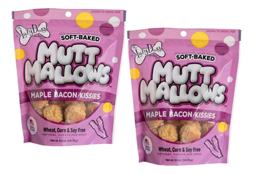 The Lazy Dog  Mutt Mallows Maple Bacon Kissies 5 Pack