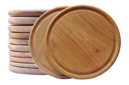 Plato De Madera Ø 24 Cm (diámetro)