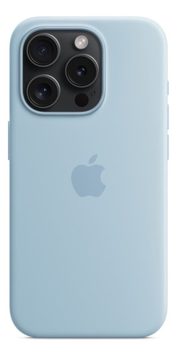 Funda Iphone 13 14 15 Silicona Case Pro Y Pro Max Azul Claro Iphone 15 Pro