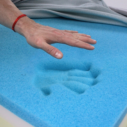 Colchón Espuma 3 Plazas Memory Foam Color Blanco