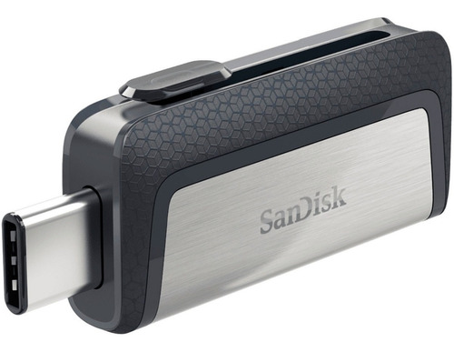 Memoria USB SanDisk Ultra Dual Drive Type-C 16GB 3.1 Gen 1 negro y plateado