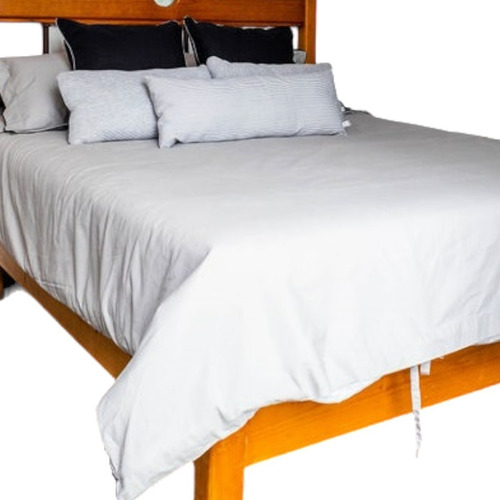 Funda Edredon Duvet Inhome Grey&black Matri-queen Gris