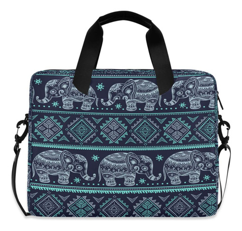 Bolso Etnico Indio Estampado Elefante Floral Para Mujer 14