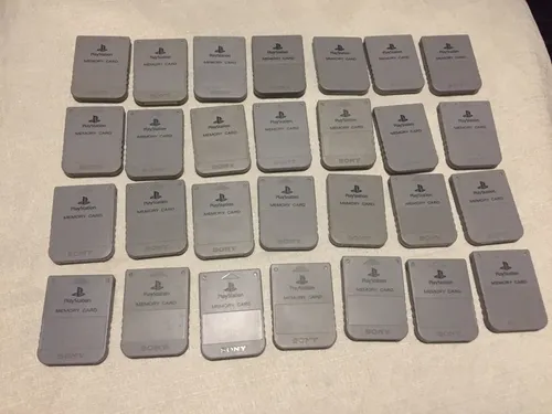 Memory Card Cinza Condiçao A Playstation Ps1 Sony Original