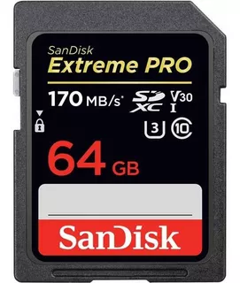 Sandisk Extreme Pro 64gb 170mb/s X633 Sdxc U3 Class 10 V30