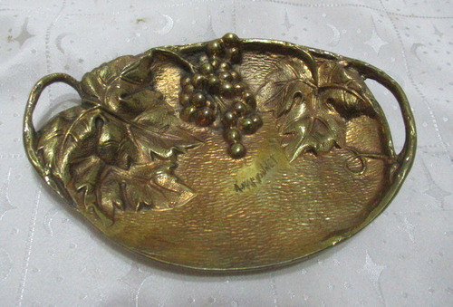 Bandeja Decorativa Centro De Mesa Bronce A Marionnet (15631) Dorado Oscuro (Usado)