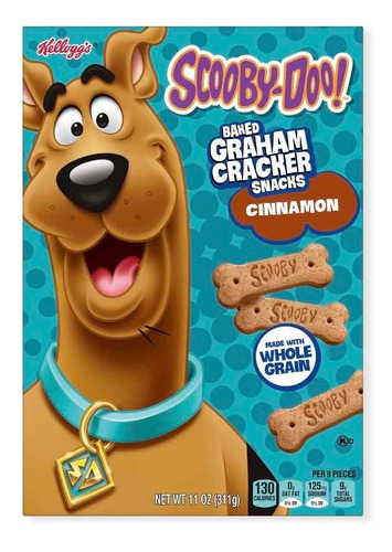 Imagen 3 de 10 de Galletas Scooby Doo Graham Importadas 11 Oz Canela Y Miel