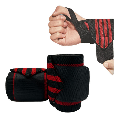 Par Muñequeras Elastica Para Crossfit Gym Powerlifting Pesas