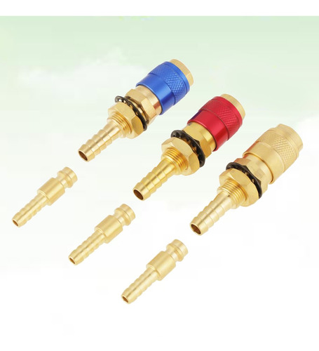 Imagen 8 de 8 de Conector Rápido Profesional De Gas Y Agua De 6 Piezas Para M