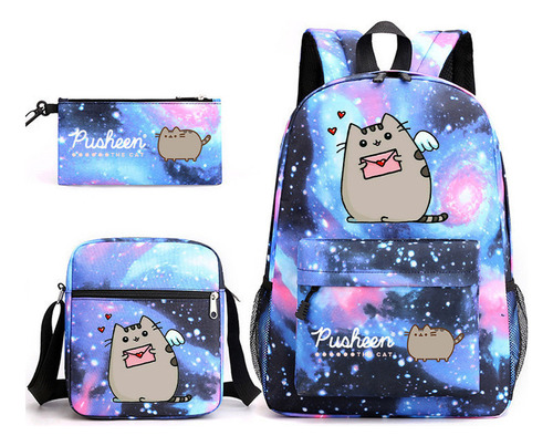 Mochilas De Gato Dibujos Animados Kawaii Estudiante Linda