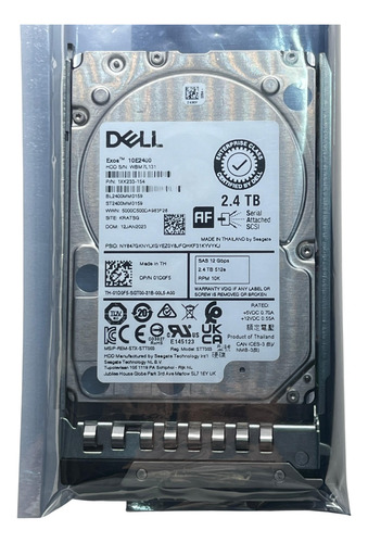 Hd Dell Compellent 2.4tb 2,5 10k Sas 12gb 01d0f5 1d0f5 G14 G15 G16 R240 R340 R360 R250 R350 R450 R360 R660 T40 T140 T550 T560 Novo @ Prateado