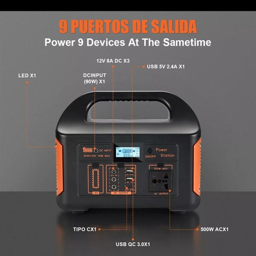 Fuente De Poder Portátil Mega Ban Para Pilas Y Cargadores
