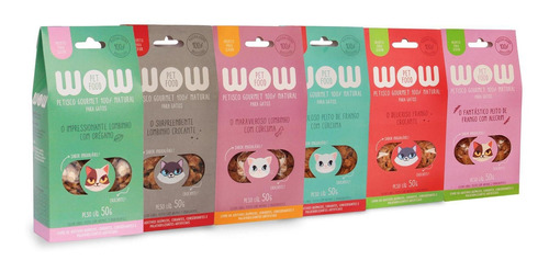 Kit De Petiscos Frango E Lombinho Para Gatos Wow Pet Food