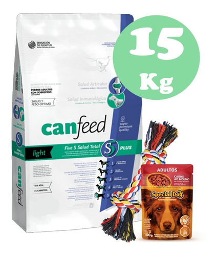 Canfeed Adulto Light 15kg + Regalo