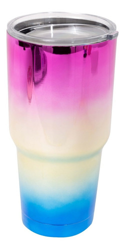 Vaso Térmico Antiderrame Acero 900ml Agua Cafe Diseño Color